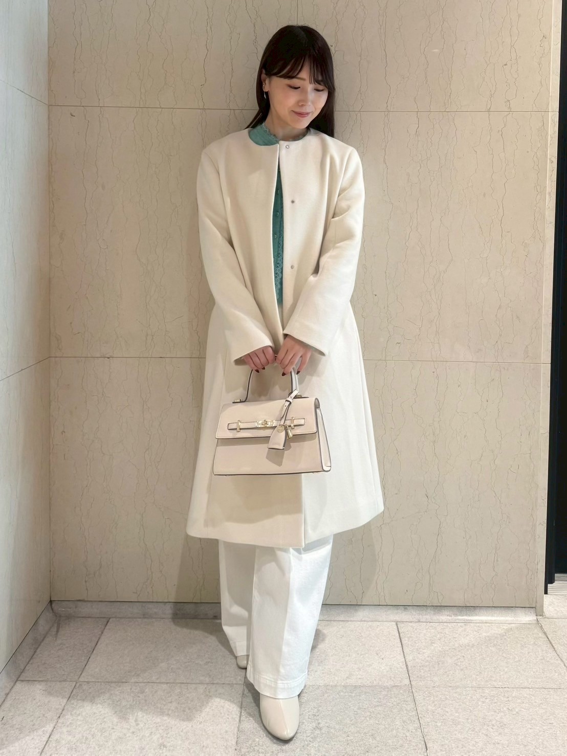 エルフ・モール公式アカウント06 45Rチロリアンコート リボンストール付きノーカラーコート(コート)｜OUTER（アウター