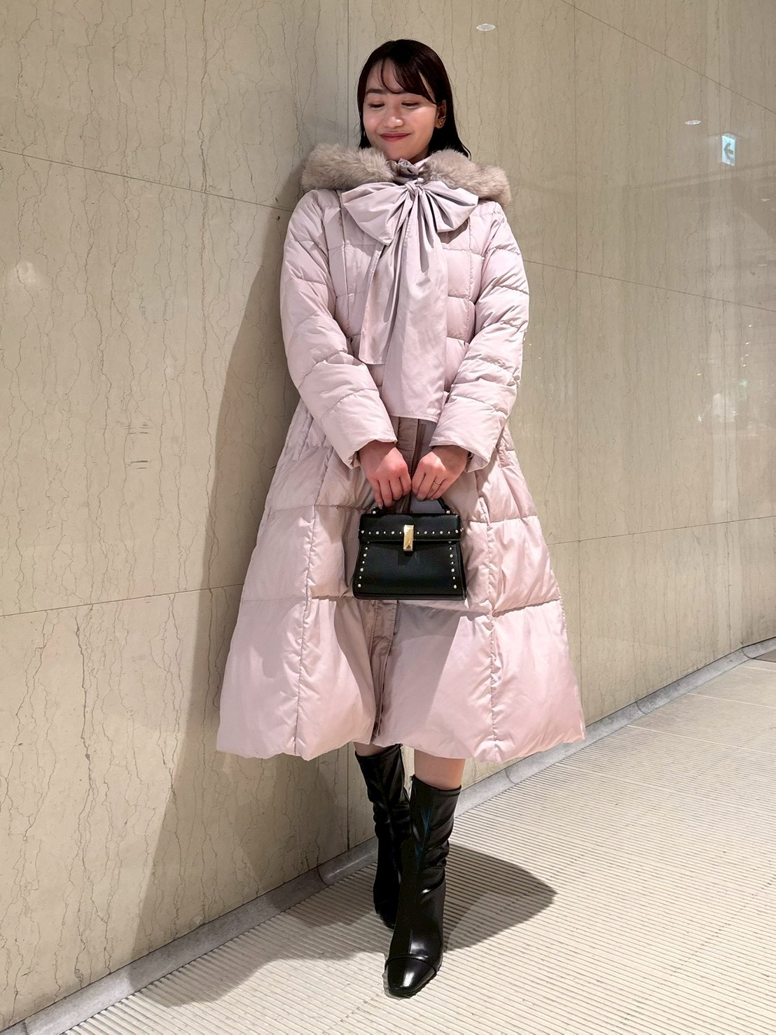 CELFORD フード付きロングコート ネイビー フード付き 2way ロングコート ライナーベスト付き レディース