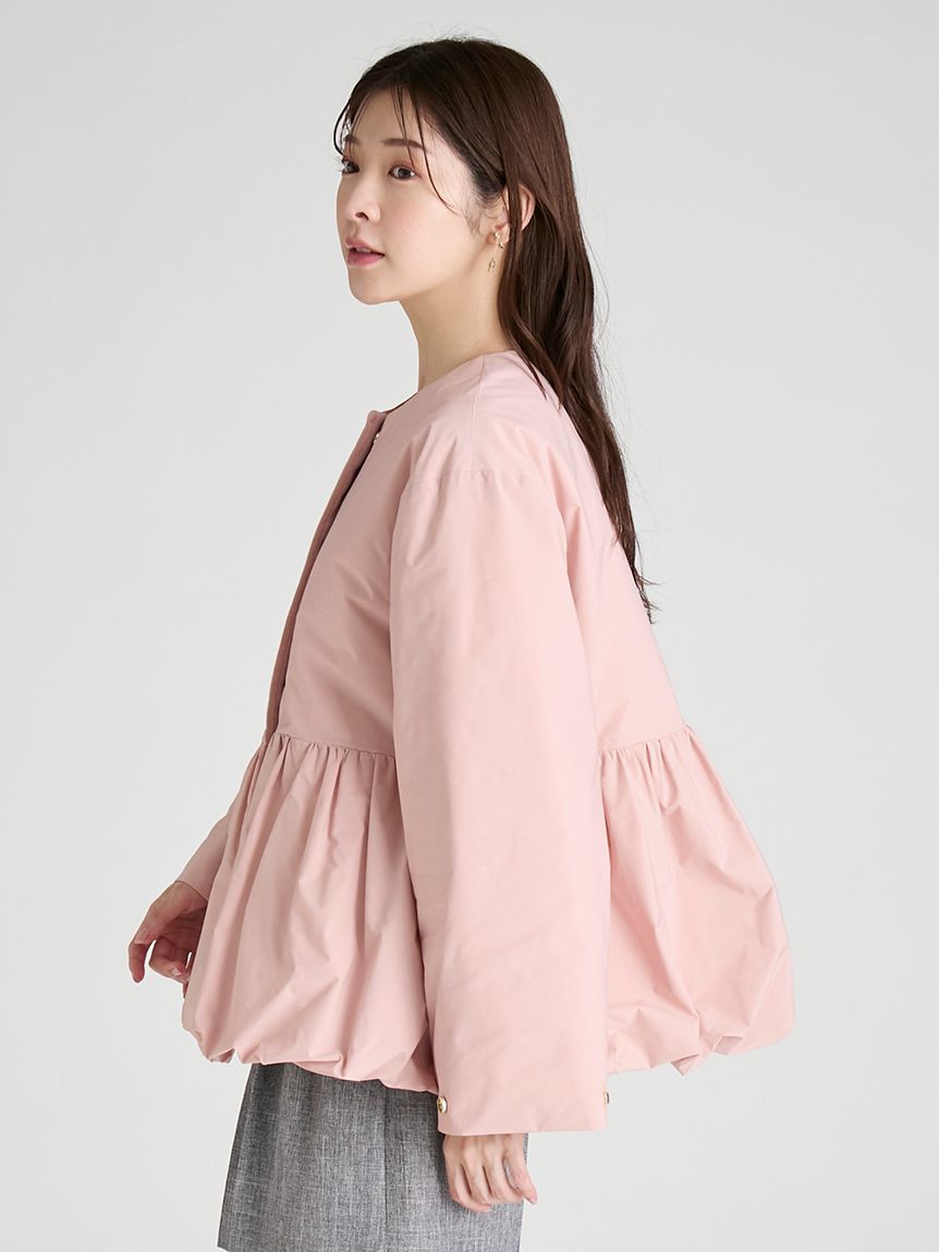 薄中綿ペプラムノーカラーコート(コート)｜OUTER（アウター）｜CELFORD