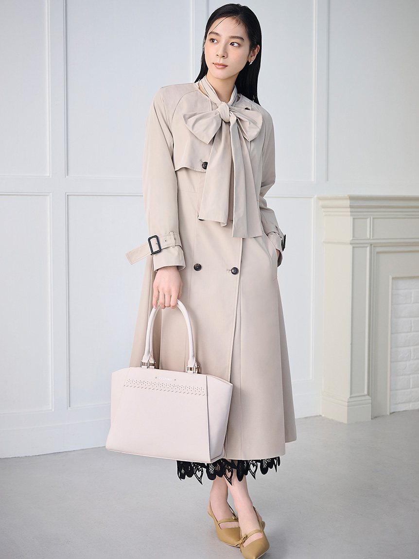 撥水】リボン付きトレンチコート(コート)｜OUTER（アウター）｜CELFORD