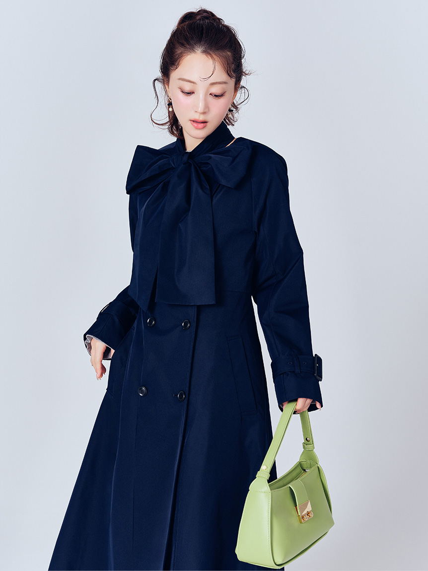 撥水】リボン付きトレンチコート(コート)｜OUTER（アウター）｜CELFORD