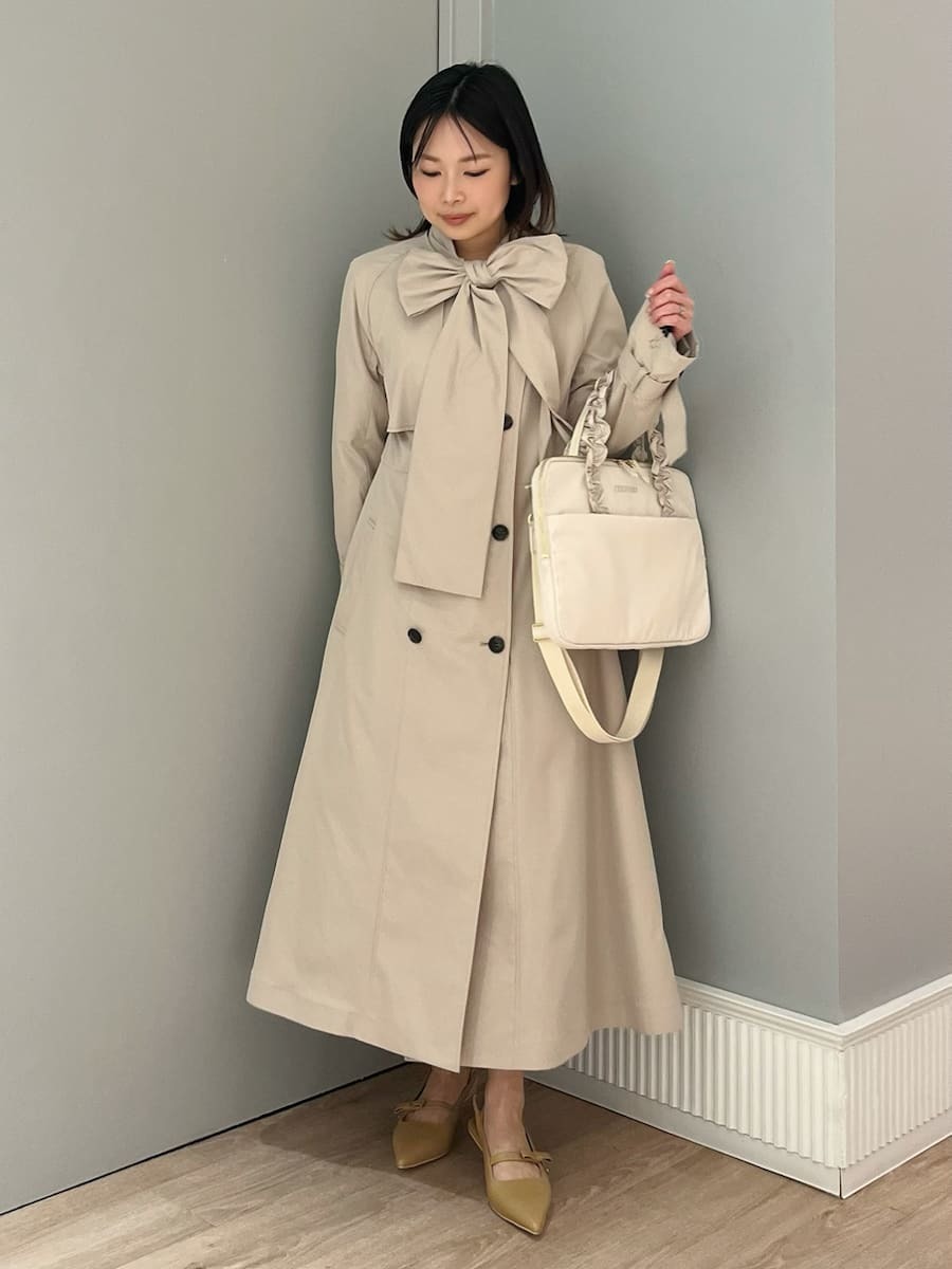 撥水】リボン付きトレンチコート(コート)｜OUTER（アウター）｜CELFORD
