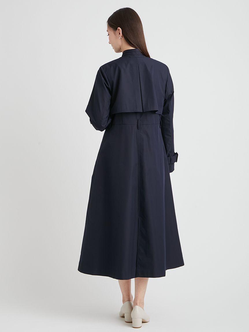 【美品】セルフォード ライナー付 トレンチコート ネイビー ベルト付 CELFORD（セルフォード）の「ライナー付きAライントレンチコート