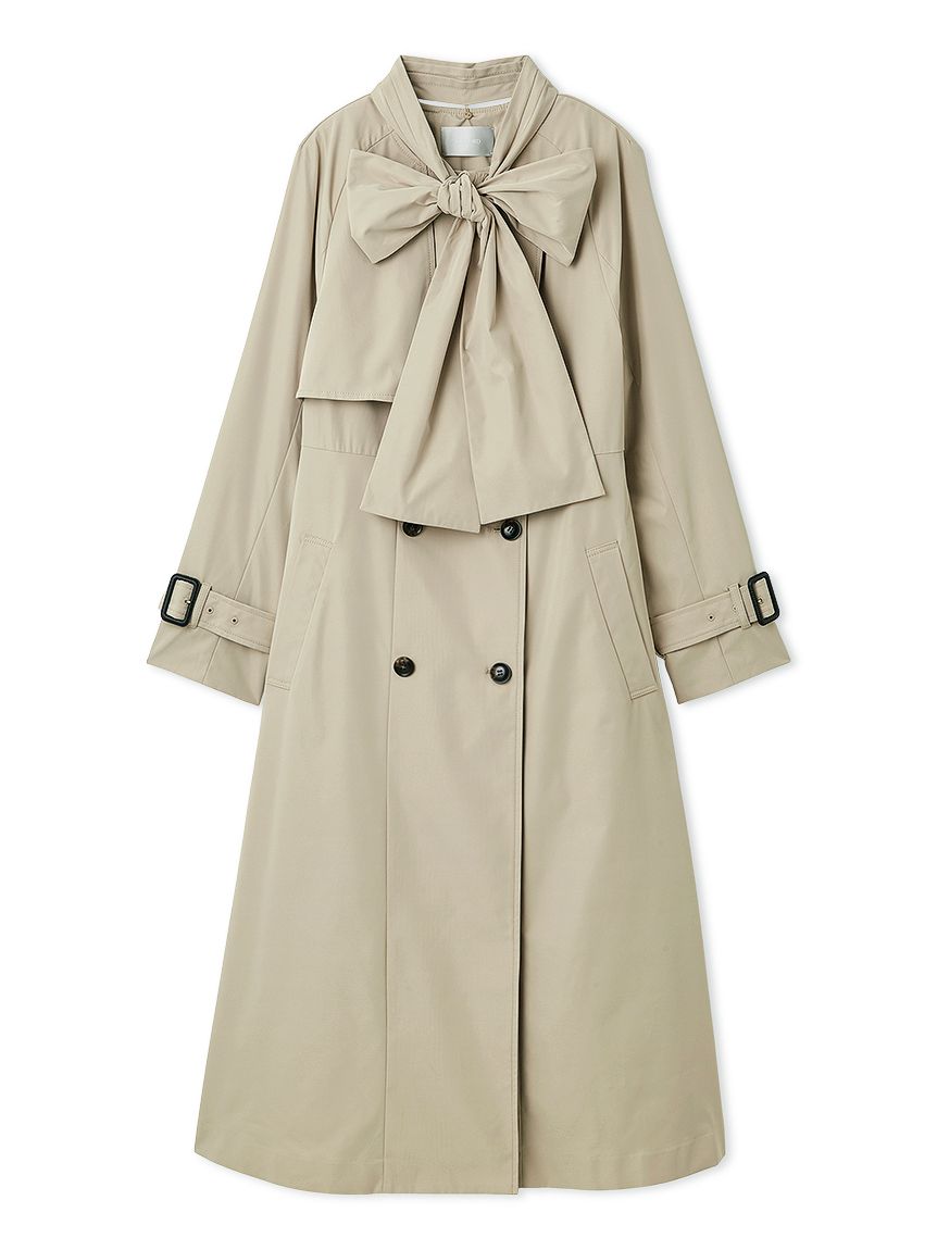CELFORD セルフォード 撥水トレンチコート 女優襟Aライン リボンロング丈 撥水】リボン付きトレンチコート(コート)｜OUTER（アウター）｜CELFORD