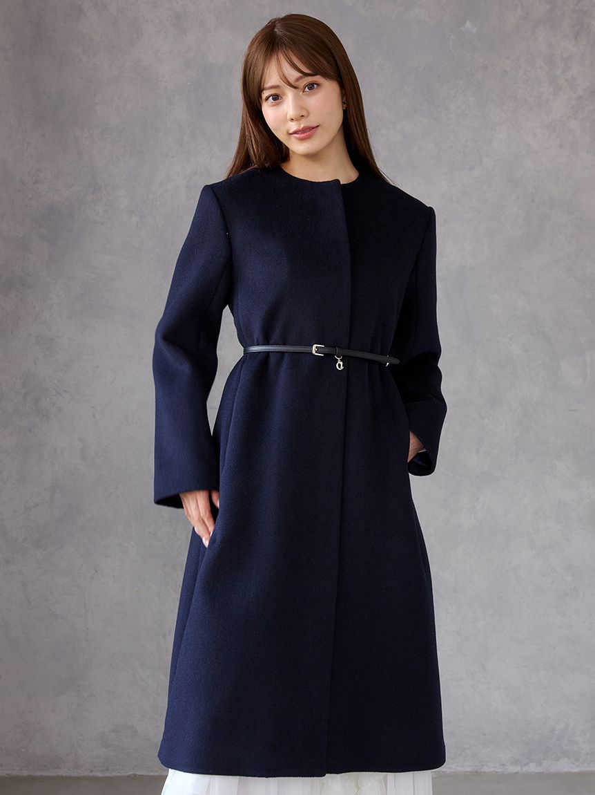 カシミヤ混ノーカラーコート(ノーカラーコート)｜OUTER｜CELFORD（セル