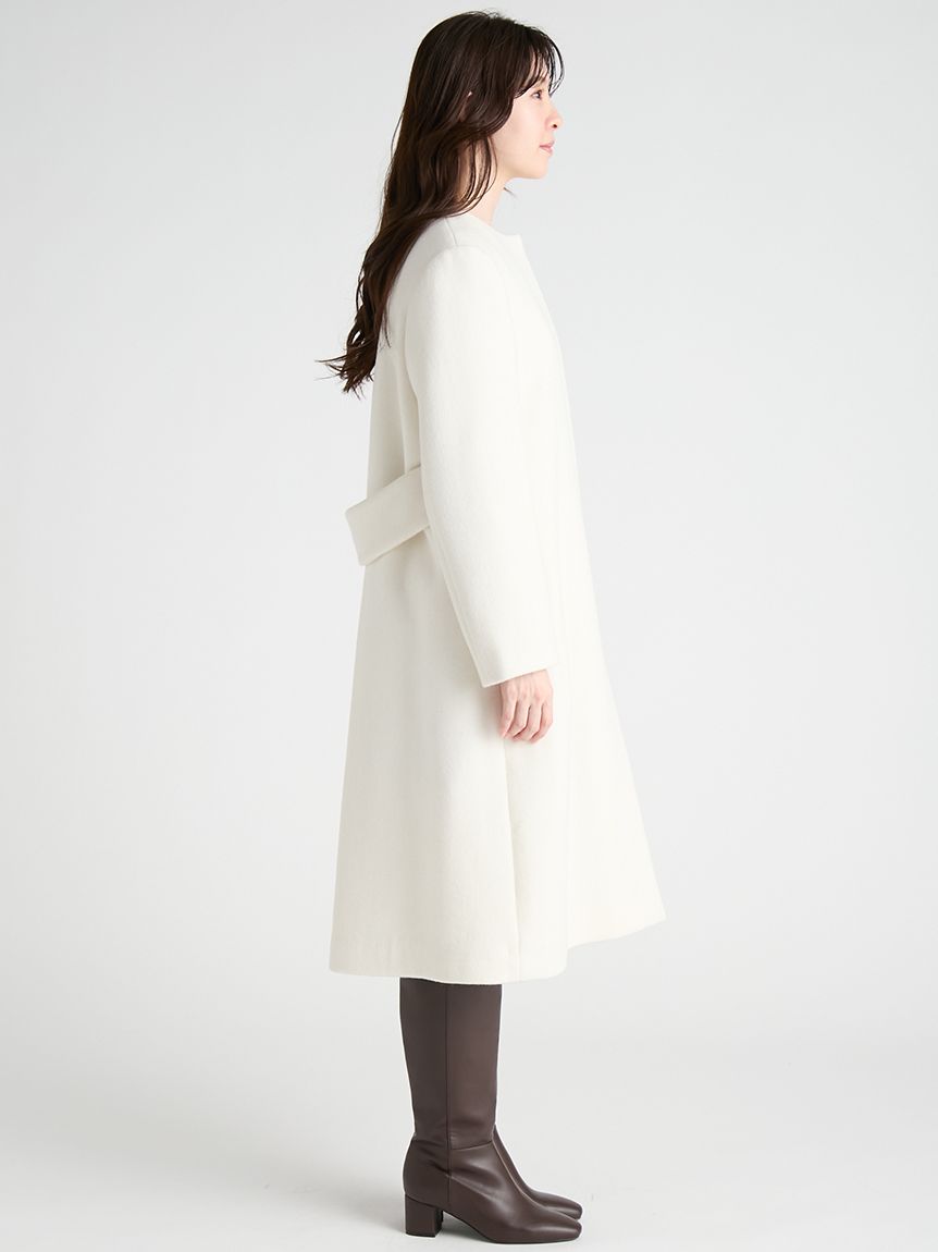 カシミヤ混ノーカラーコート(コート)｜OUTER（アウター）｜CELFORD