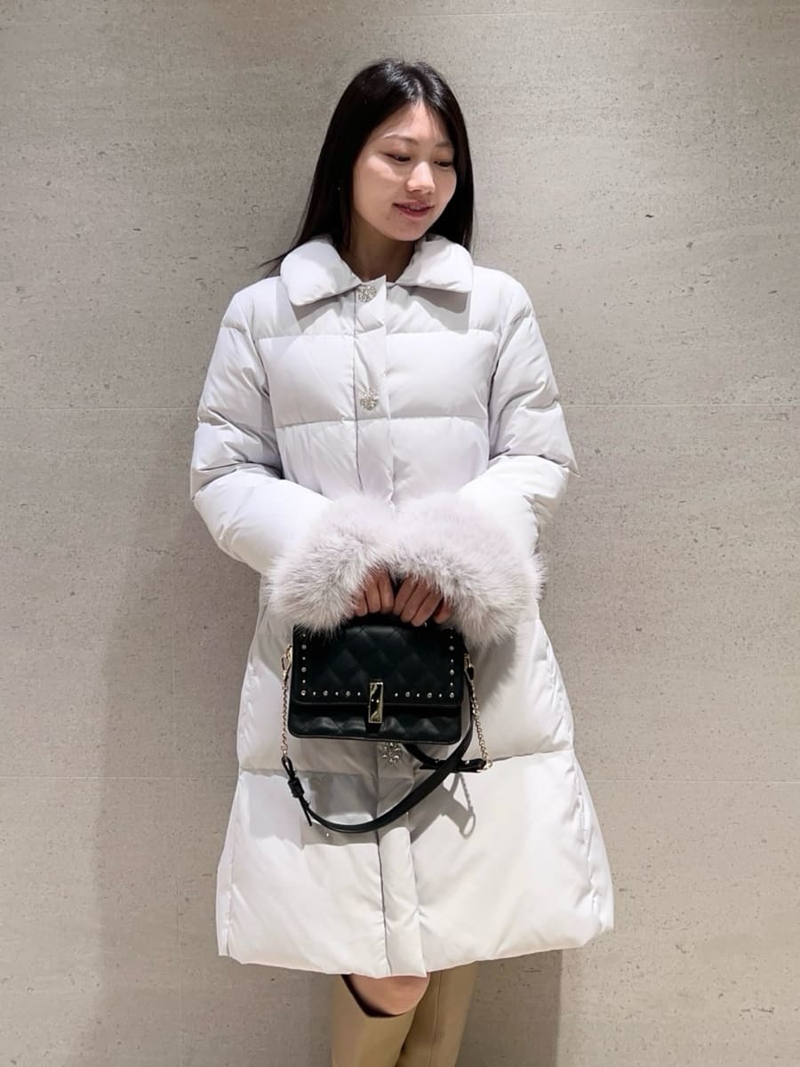 WEB・一部店舗限定】ファースリーブダウンコート(ダウン・中綿)｜OUTER