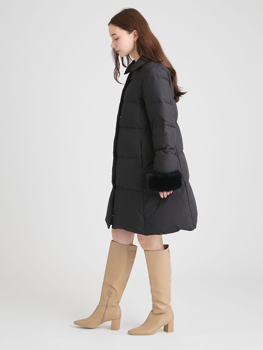 WEB・一部店舗限定】ファースリーブダウンコート(コート)｜OUTER