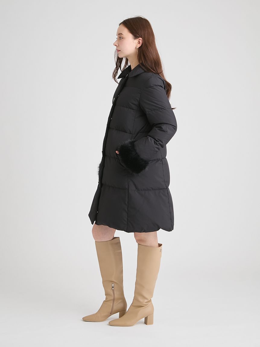 WEB・一部店舗限定】ファースリーブダウンコート(コート)｜OUTER
