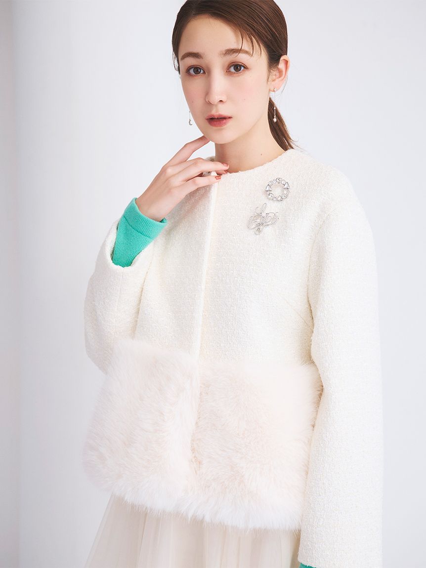 人気完売 2024AW CELFORD / 裾ファーブルゾン CELFORD (12%OFF) / セルフォード 裾ファーブルゾン 24秋冬