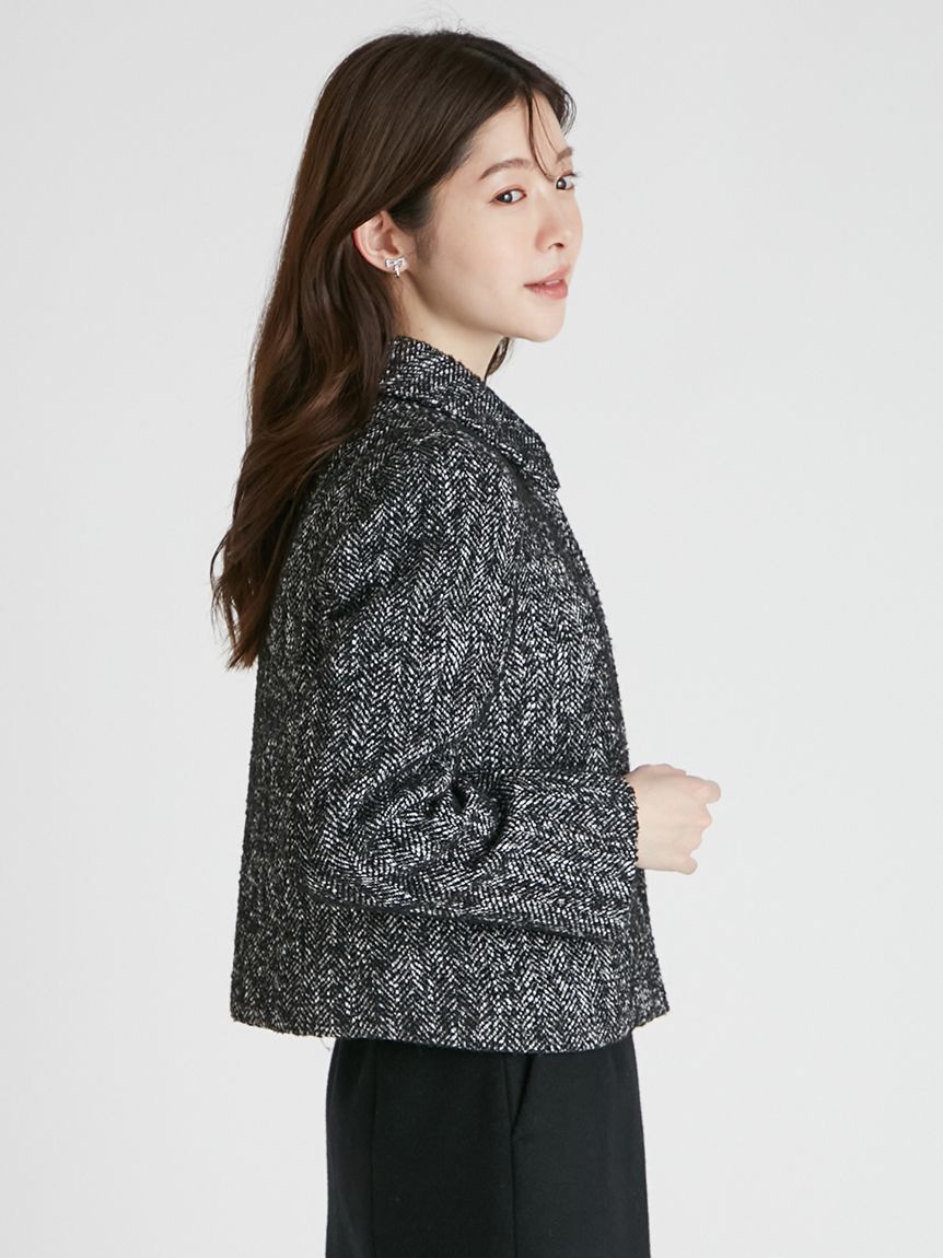 CELFORD セルフォード ショートジャケット 黒 size 38 新品未使用 CELFORD (セール30%OFF) / セルフォード ブラックフォーマル