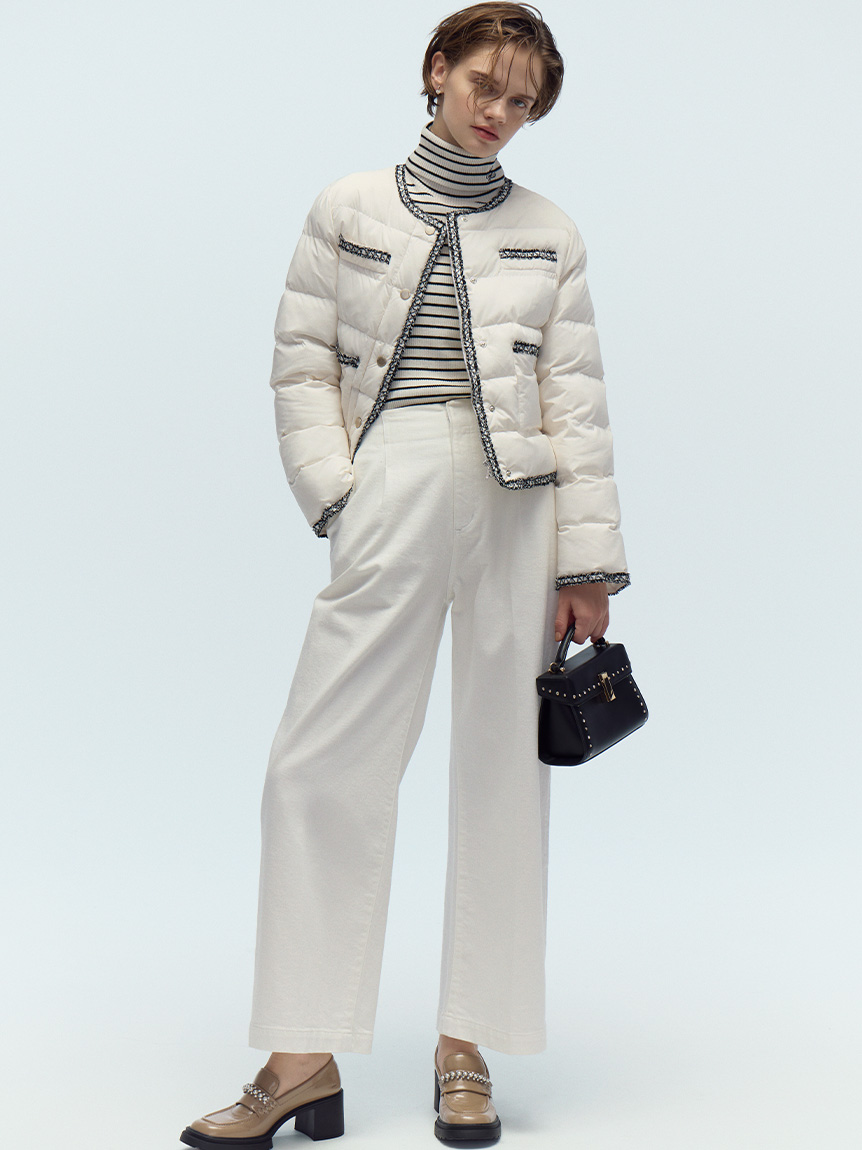 トリムデザインキルティングジャケット(ジャケット・ブルゾン)｜OUTER