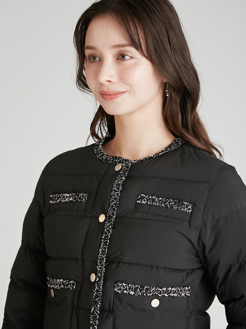 トリムデザインキルティングジャケット(ジャケット・ブルゾン)｜OUTER