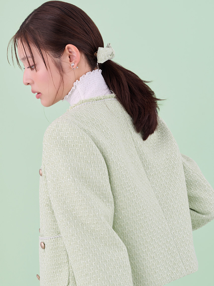 新品タグ付き♡ツイードジャケット　CELFORD / セルフォード　人気完売品 パイピングデザインツイードジャケット(ジャケット・ブルゾン)｜OUTER