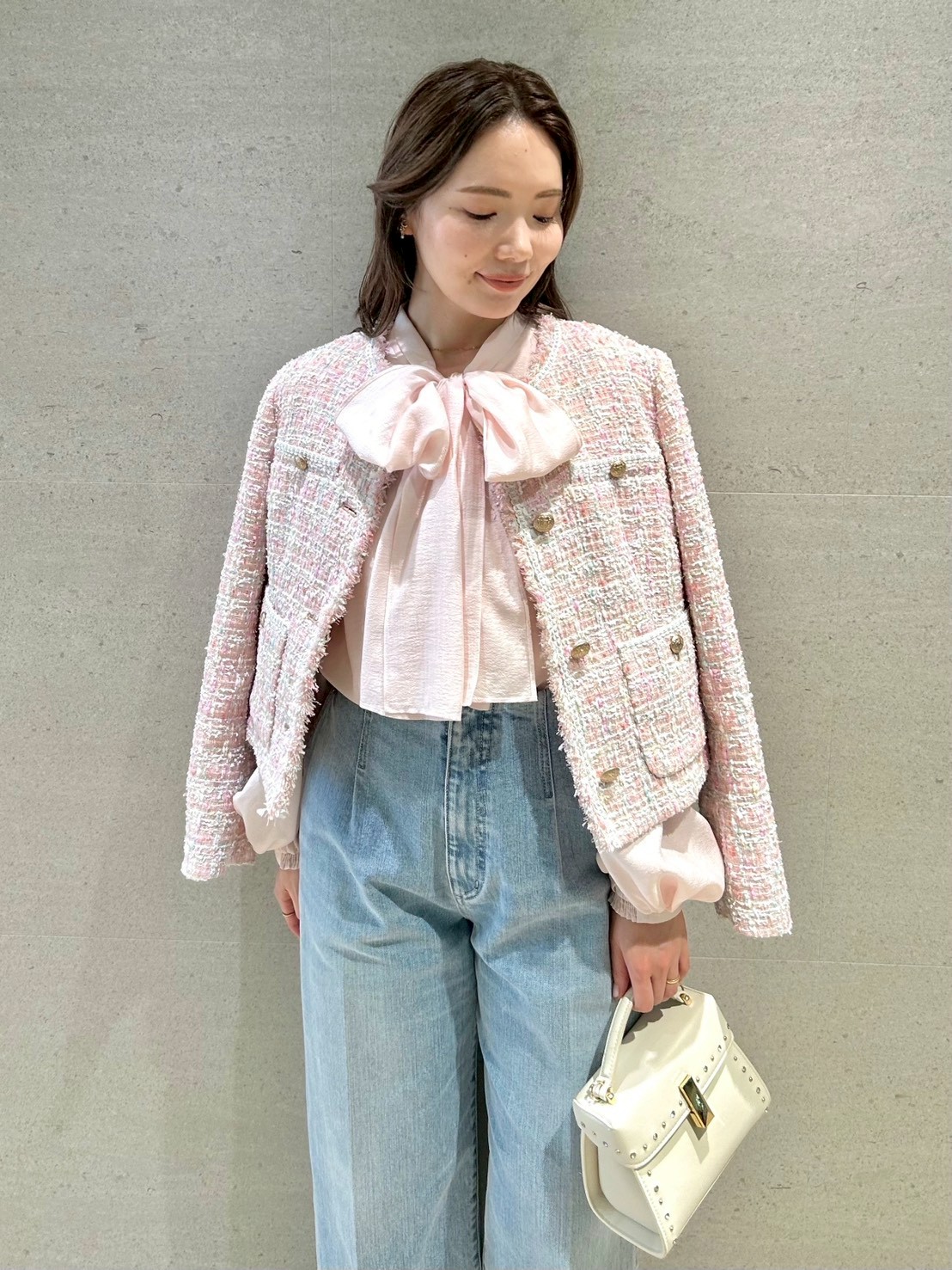 フリンジツイードジャケット(ジャケット・ブルゾン)｜OUTER（アウター