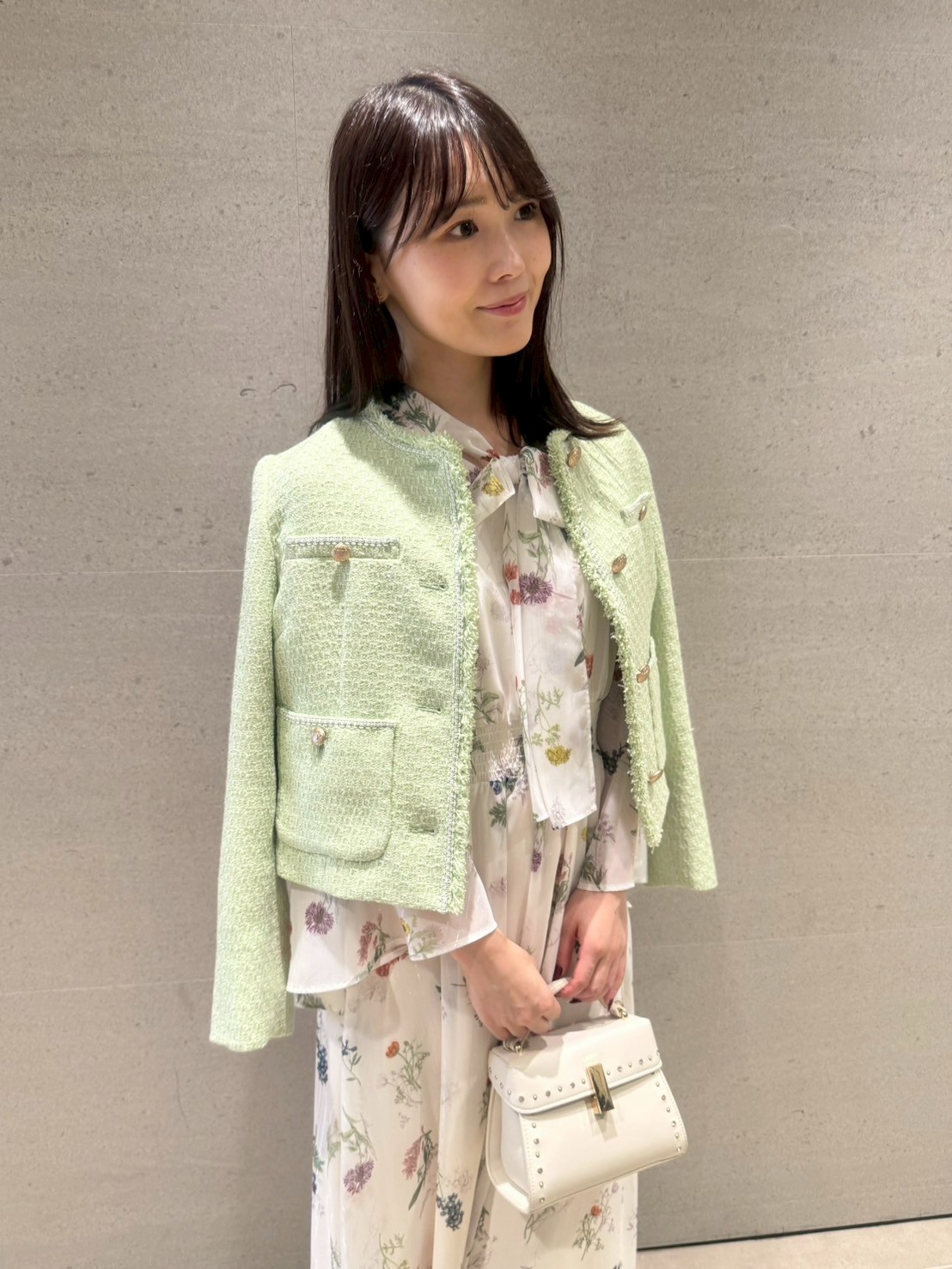 フリンジツイードジャケット(ジャケット・ブルゾン)｜OUTER（アウター