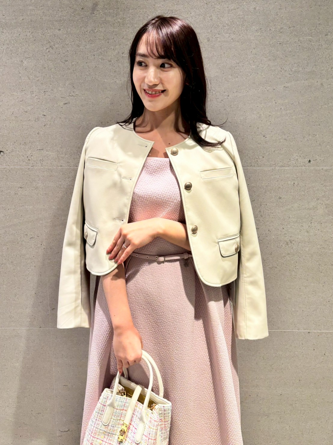 レザーライクショートジャケット(ジャケット・ブルゾン)｜OUTER