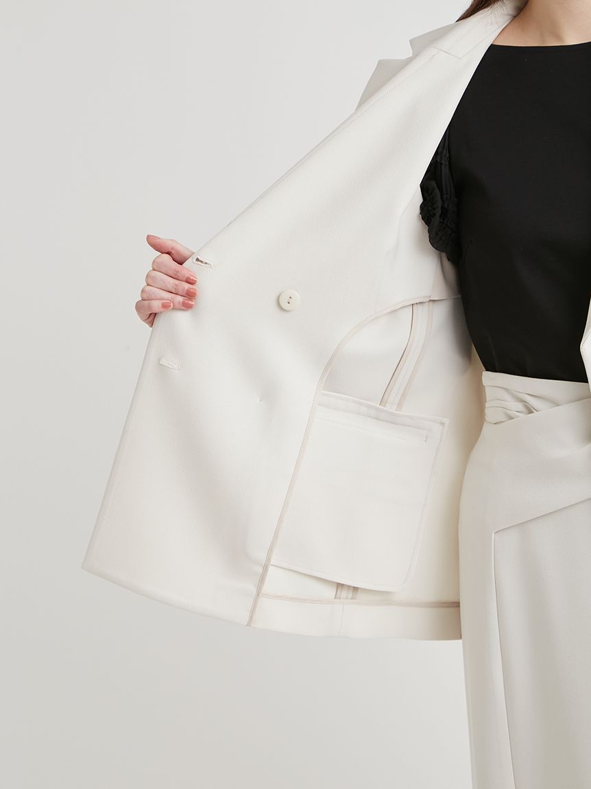 洗える】ダブルテーラードジャケット(ジャケット・ブルゾン)｜OUTER