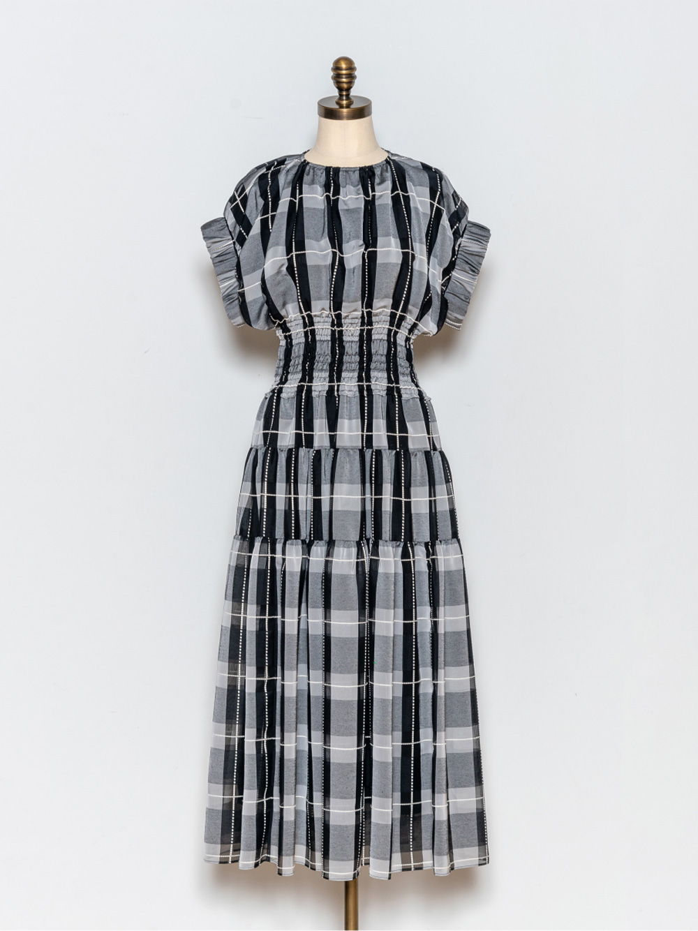 シャーリングチェックワンピース 布帛ワンピース Dress ドレス Celford セルフォード の通販サイト 公式