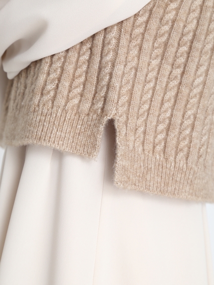 ニットベストレイヤードワンピース 布帛ワンピース Dress ドレス Celford セルフォード の通販サイト 公式