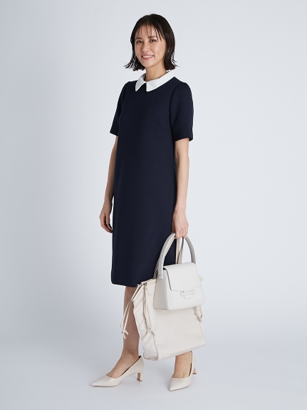 襟付きポンチコクーンワンピース 布帛ワンピース Dress ドレス Celford セルフォード の通販サイト 公式