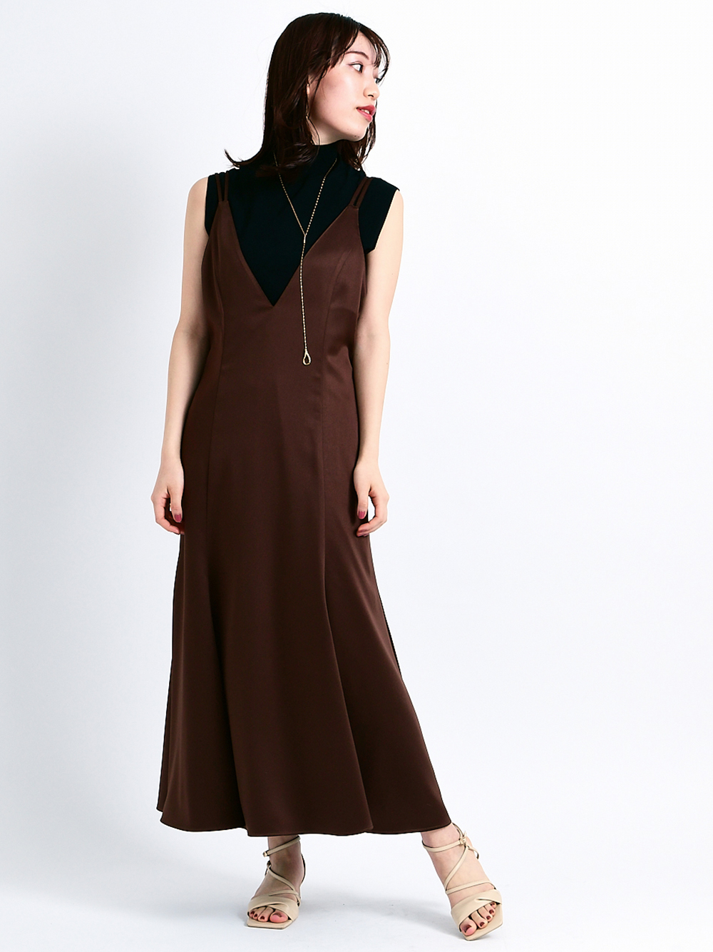 バックシャンキャミワンピースセット 布帛ワンピース Dress ドレス Celford セルフォード の通販サイト 公式