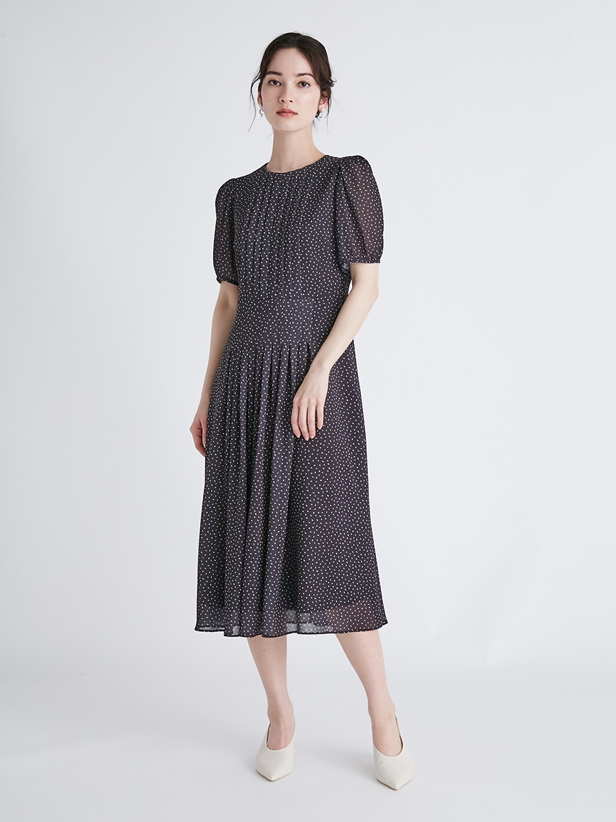 襟付きプリントワンピース 布帛ワンピース Dress ドレス Celford セルフォード の通販サイト 公式