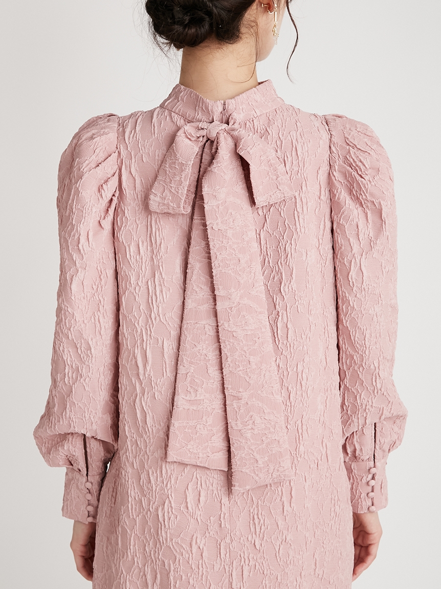 バックリボンジャガードワンピース 布帛ワンピース Dress ドレス Celford セルフォード の通販サイト 公式