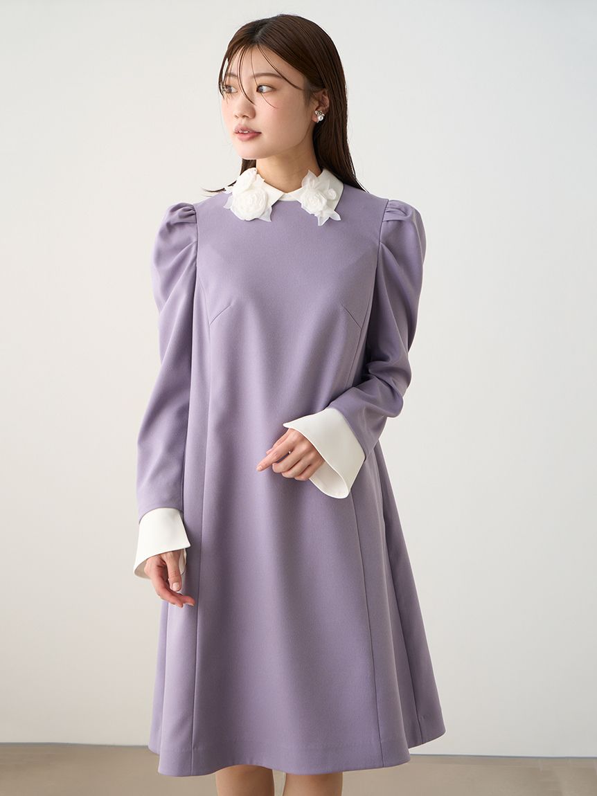 YUMIKATSURAforCELFORD】ローズユミカラーAラインワンピース(オケージョンドレス)｜DRESS（ドレス）｜CELFORD（セルフォード）の通販サイト  【公式】