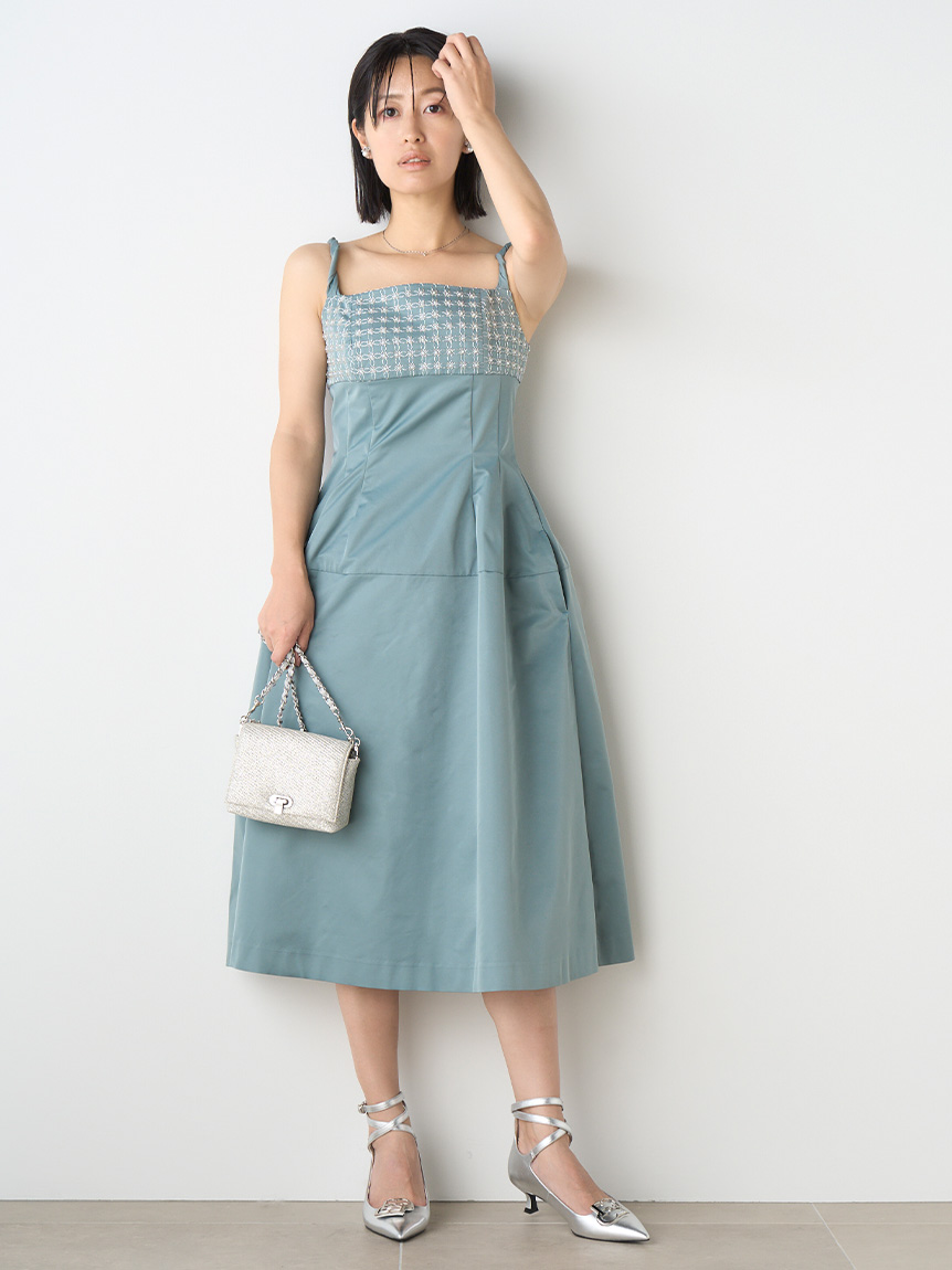 スパンコール刺繍キャミドレス(オケージョンドレス)｜DRESS