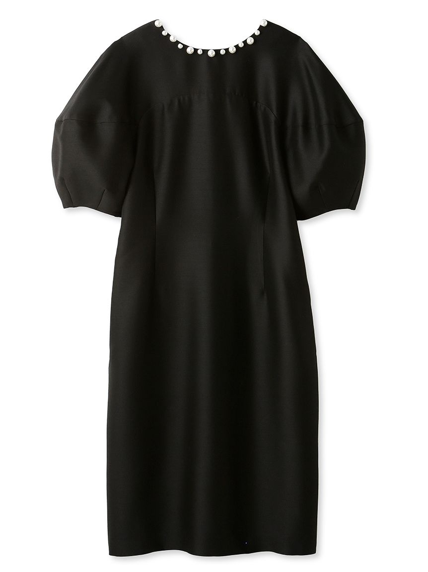 CELFORD(セルフォード) パールネックコクーンドレス ブルー