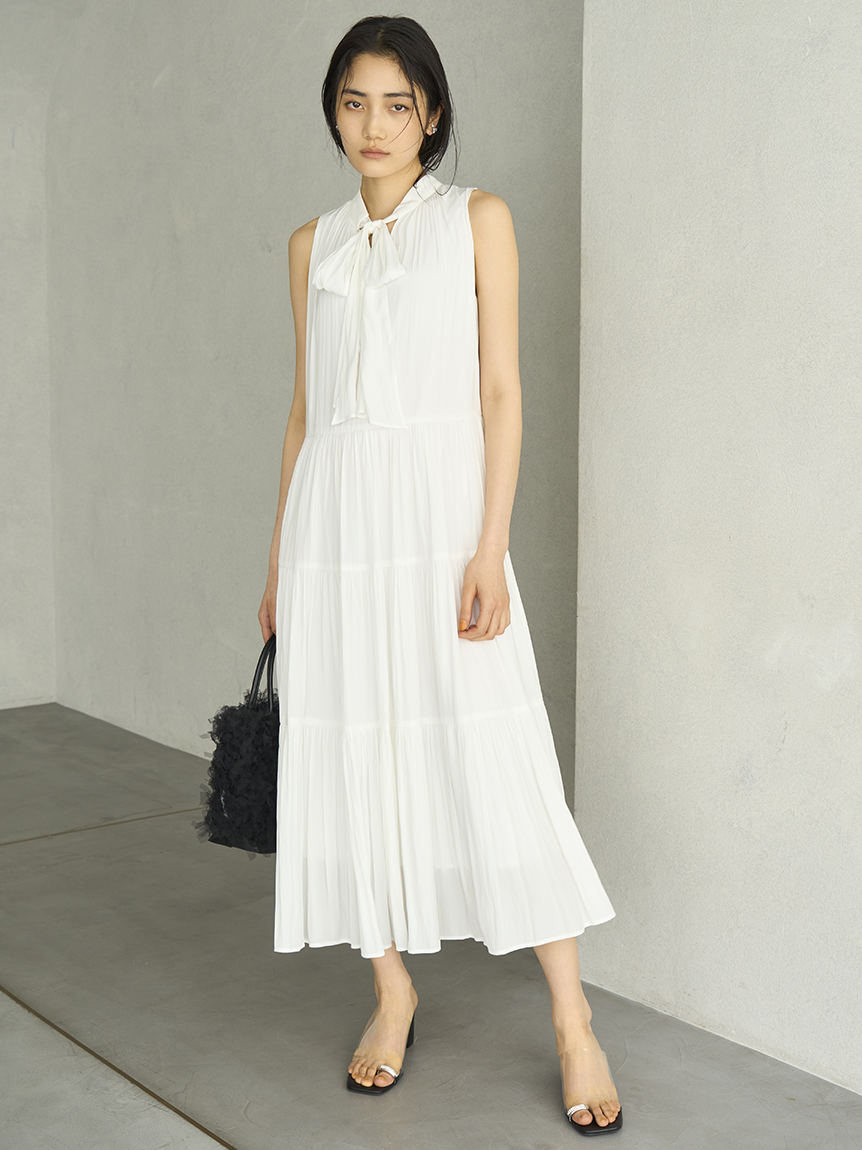 2WAYボウタイティアードワンピース(デイリーワンピース)｜DRESS 