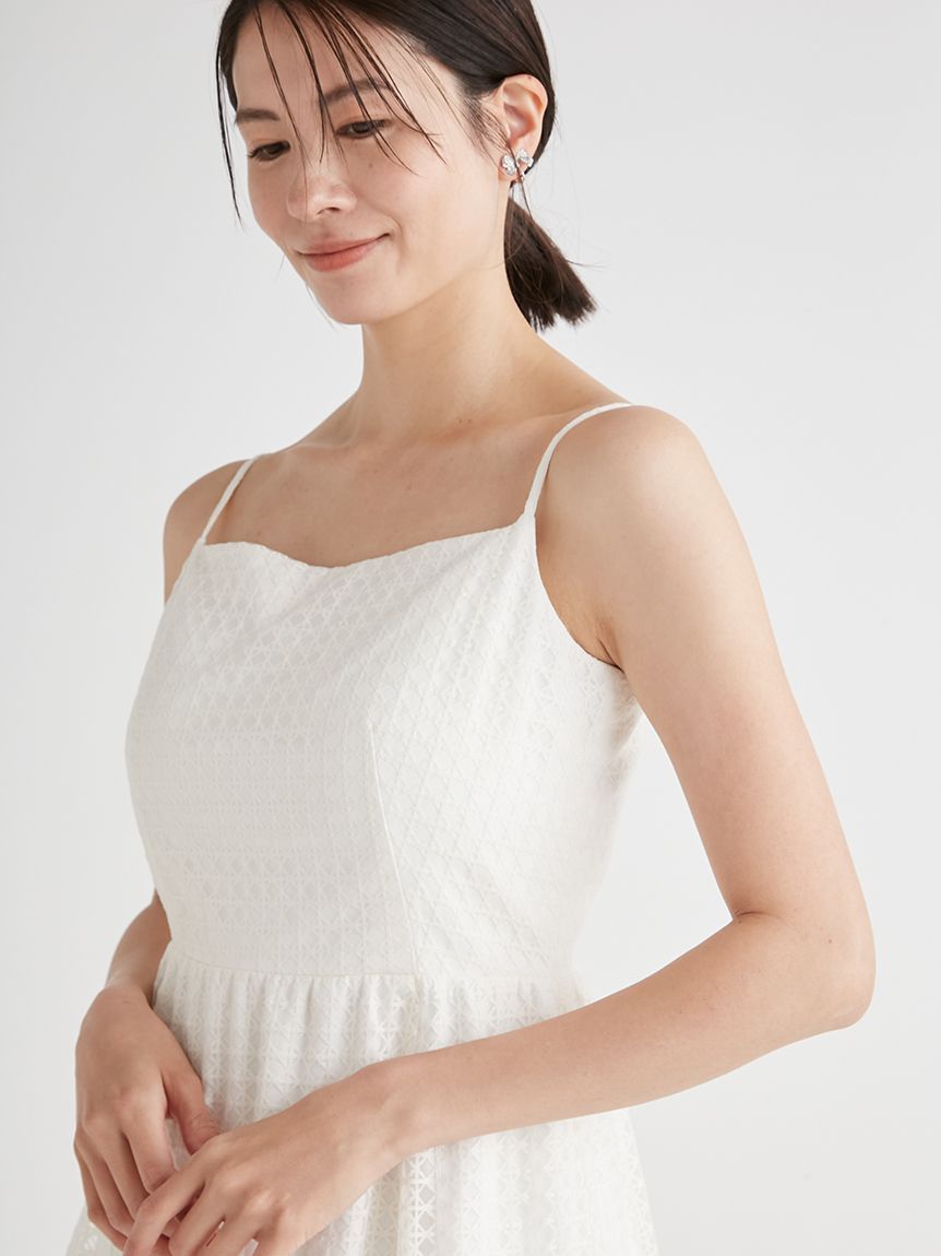 チュールレースキャミドレス(デイリーワンピース)｜DRESS（ドレス 