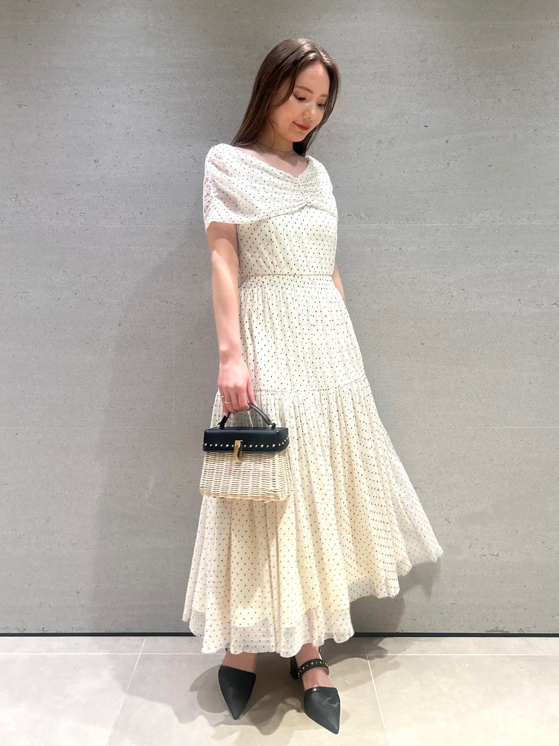 シャーリングチュールドレス(デイリーワンピース)｜DRESS（ドレス