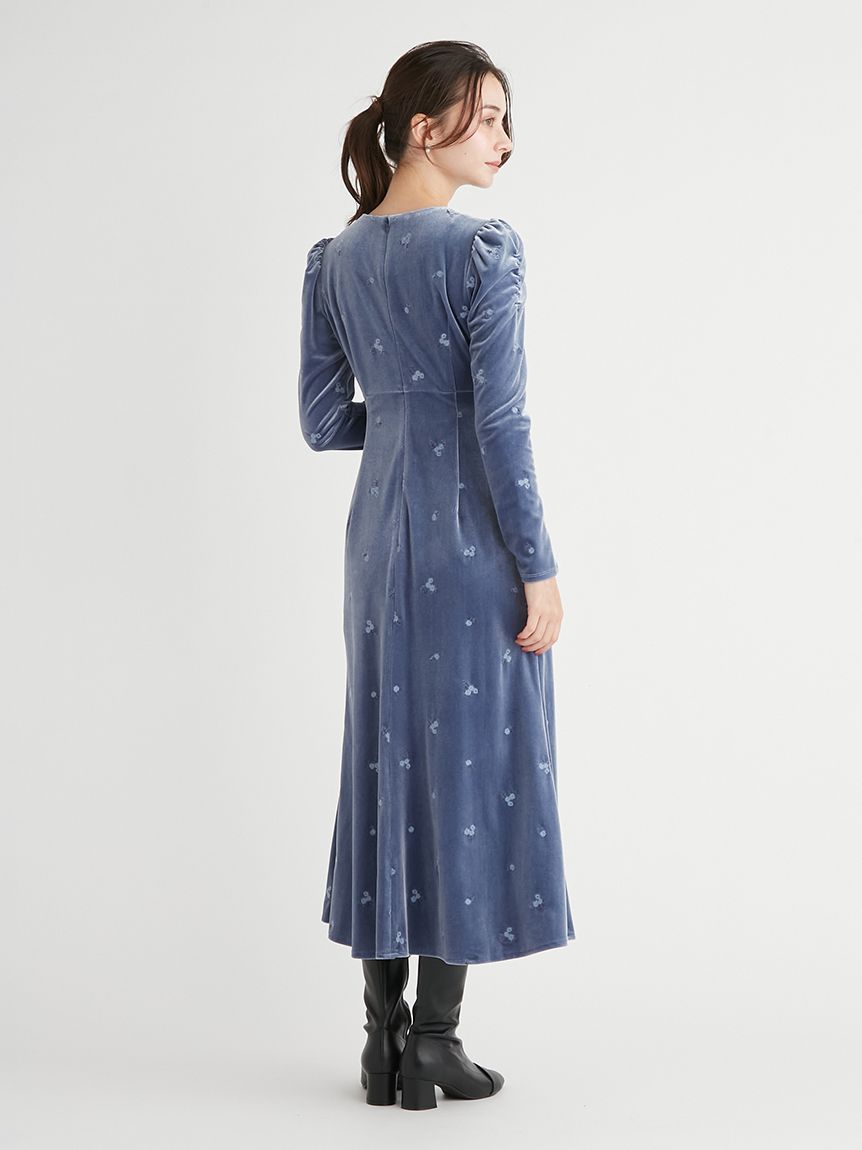 ベロア総刺繍ワンピース(デイリーワンピース)｜DRESS（ドレス）｜CELFORD（セルフォード）の通販サイト 【公式】