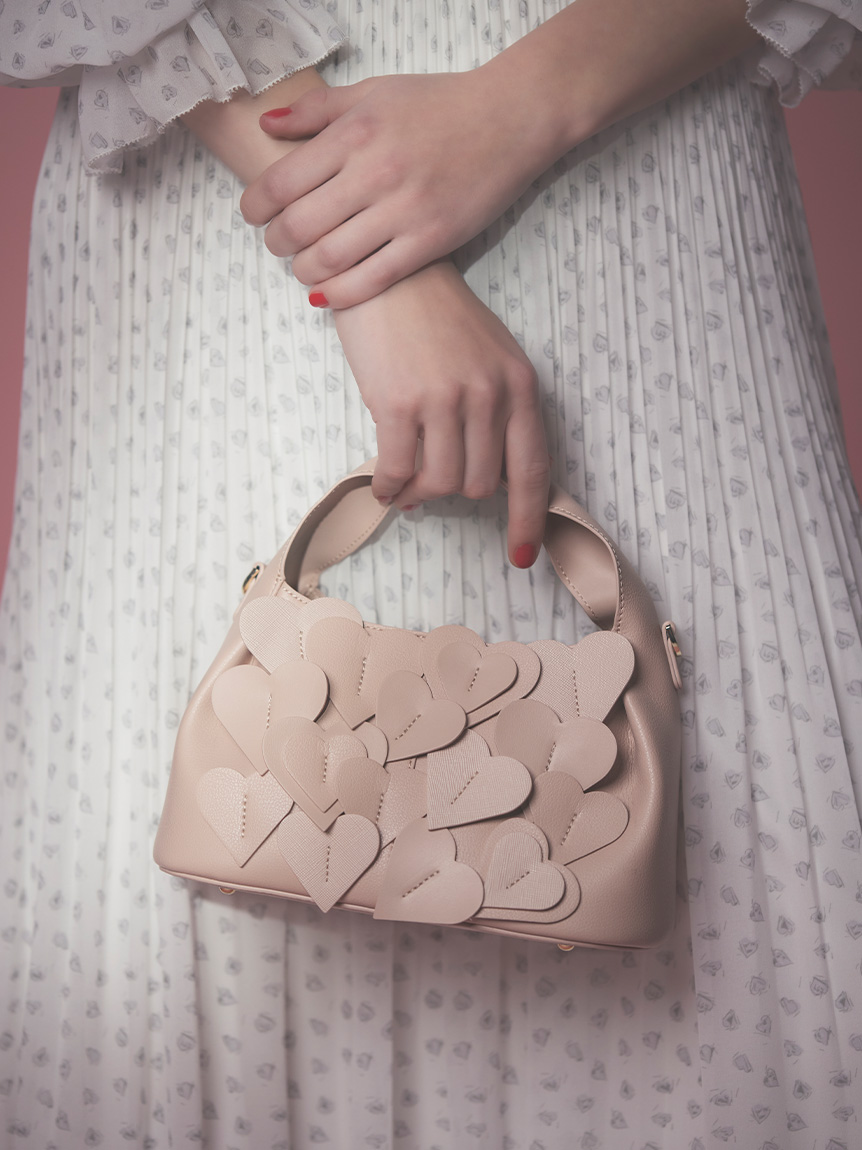 HANAE MORI×CELFORDコラボ】ハートモチーフプリントワンピース