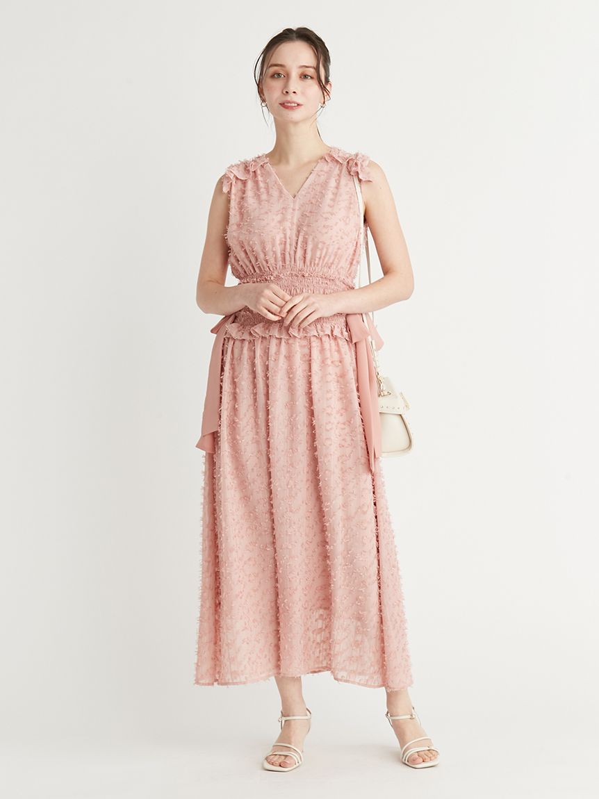 ノースリサイドリボンワンピース(デイリーワンピース)｜DRESS