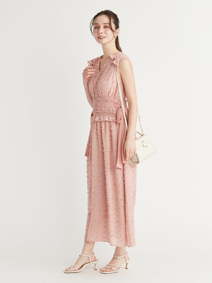 ノースリサイドリボンワンピース(デイリーワンピース)｜DRESS
