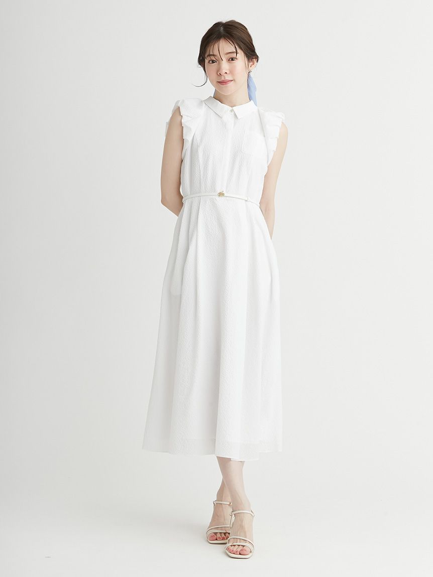 バルーンスリーブシャツワンピース(デイリーワンピース)｜DRESS