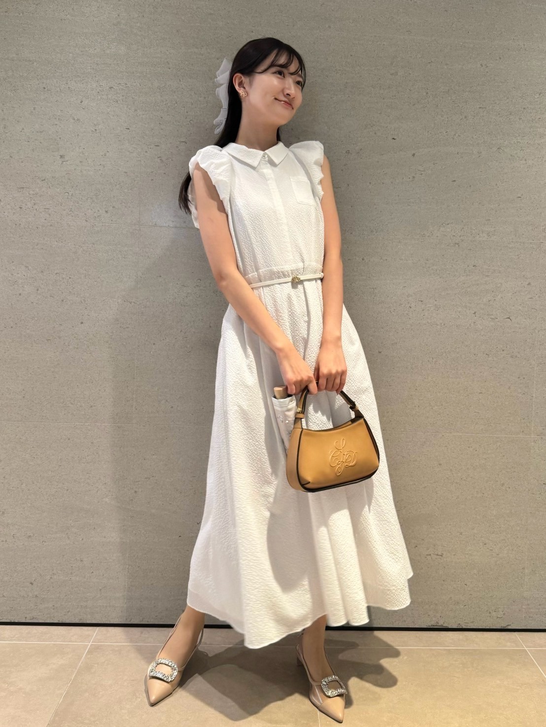 バルーンスリーブシャツワンピース(デイリーワンピース)｜DRESS