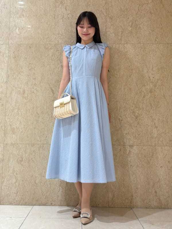 バルーンスリーブシャツワンピース(デイリーワンピース)｜DRESS