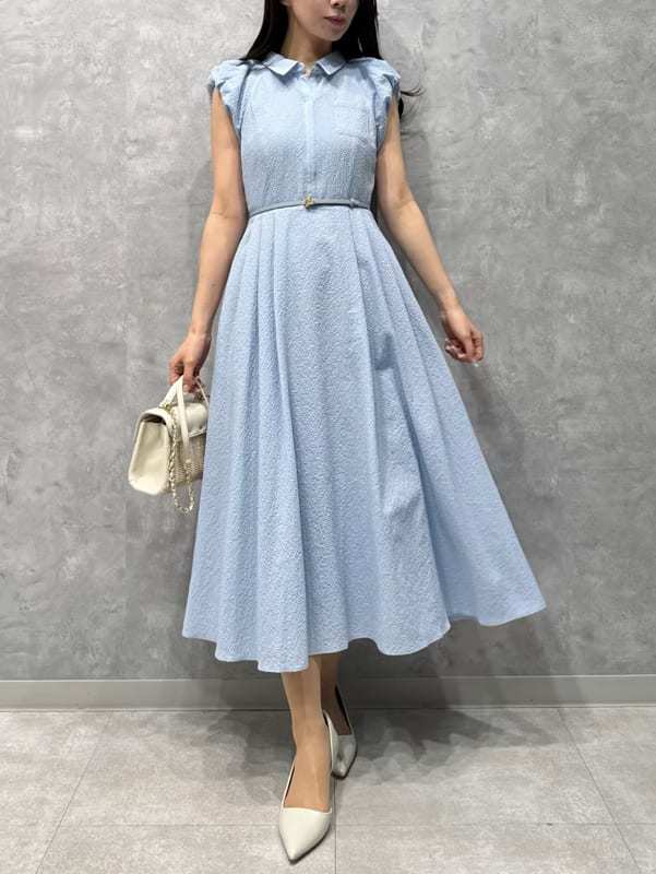 バルーンスリーブシャツワンピース(デイリーワンピース)｜DRESS