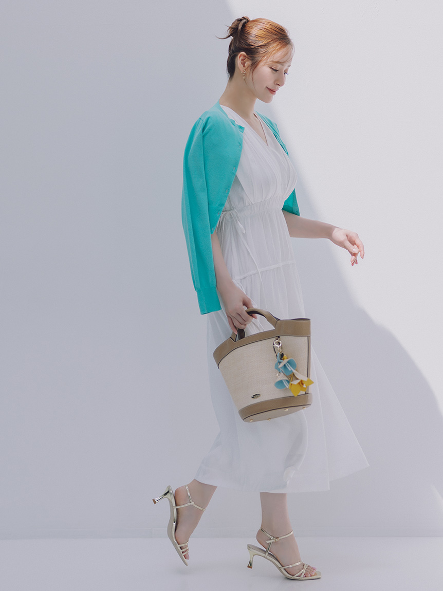 NENE！CELFORD カシュクールリボンノースリーブワンピース NENE様専用！CELFORD カシュクールリボンノースリーブワンピース