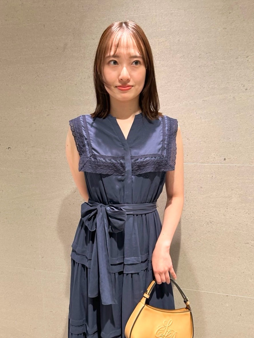 レーススクエアカラーワンピース(デイリーワンピース)|DRESS レーススクエアカラーワンピース(デイリーワンピース)|DRESS