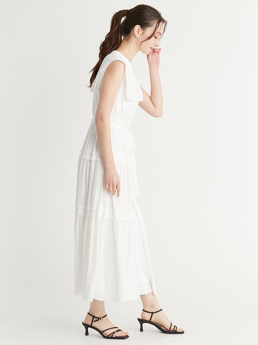 レーススクエアカラーワンピース(デイリーワンピース)|DRESS レーススクエアカラーワンピース(デイリーワンピース)|DRESS