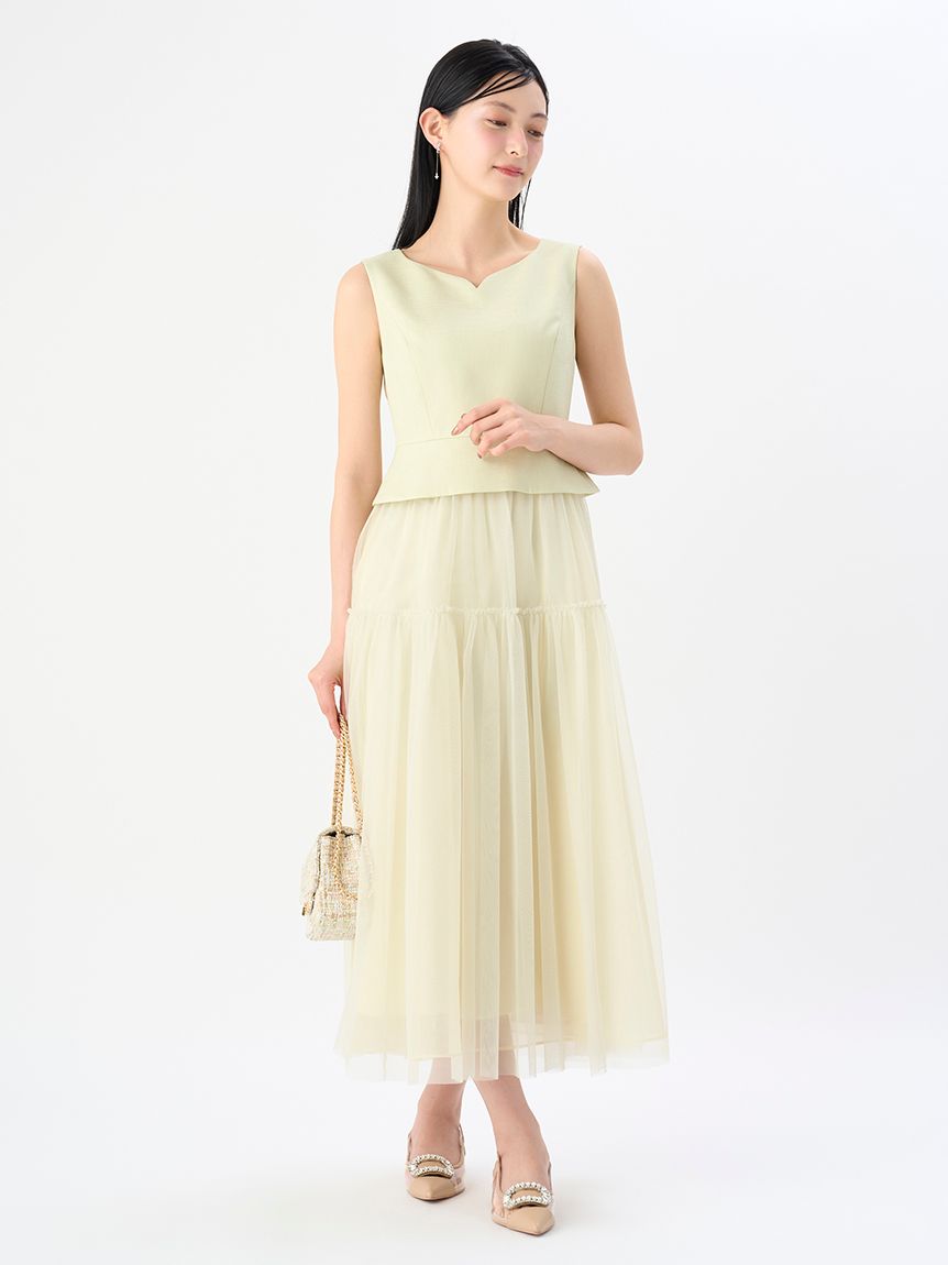 ハートネックチュールドレス(フォーマルワンピース)｜DRESS