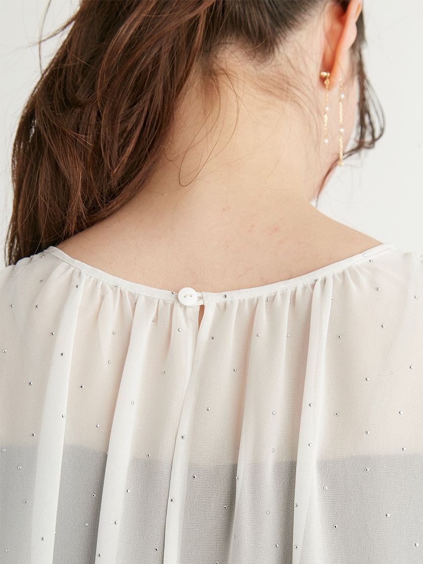 シャイニーシフォンケープドレス(フォーマルワンピース)｜DRESS