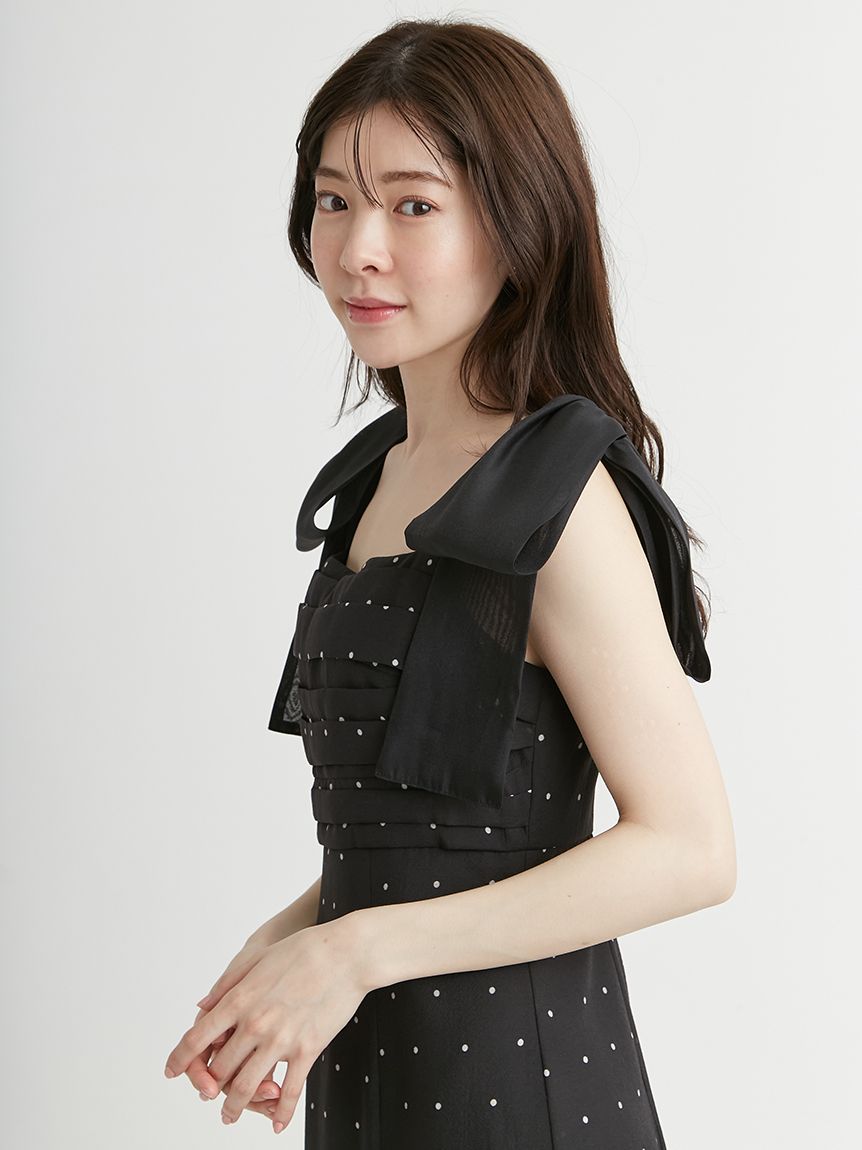 ショルダーリボンワンピース(デイリーワンピース)｜DRESS