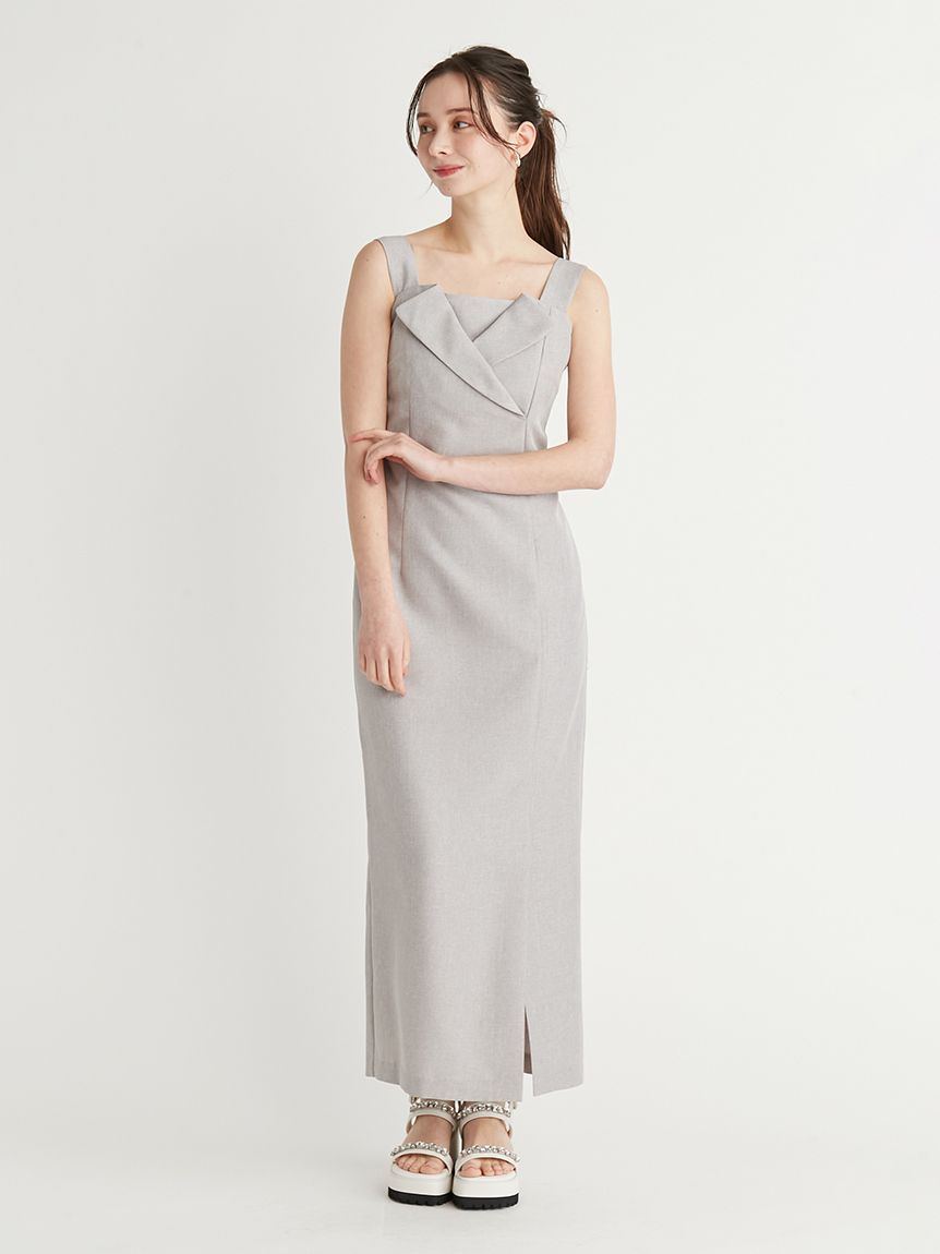 テイラーネックキャミワンピース(デイリーワンピース)｜DRESS