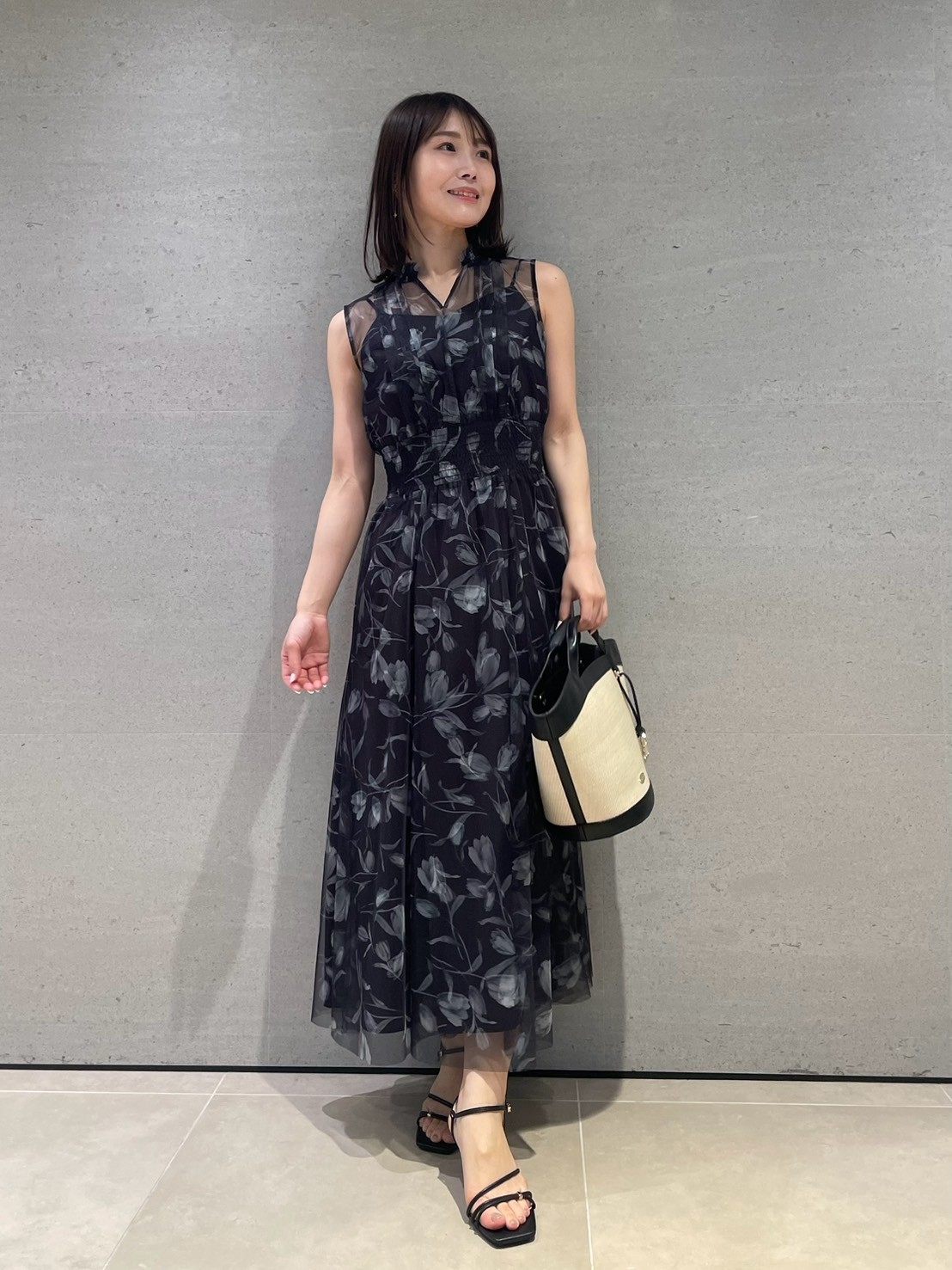 CELFORD｜レイヤードフラワープリントワンピース | Rakuten